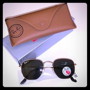 Ray-Ban Hexagonal Flat polarized sunglasses